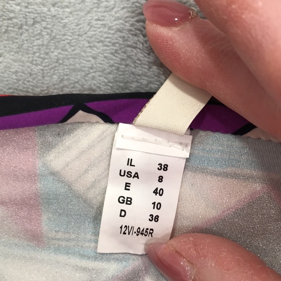 Gottex Virginia Geometric String Bikini Top and Matching Bottom Size 8 New - Picture 3 of 9